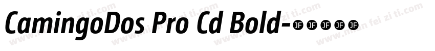 CamingoDos Pro Cd Bold字体转换